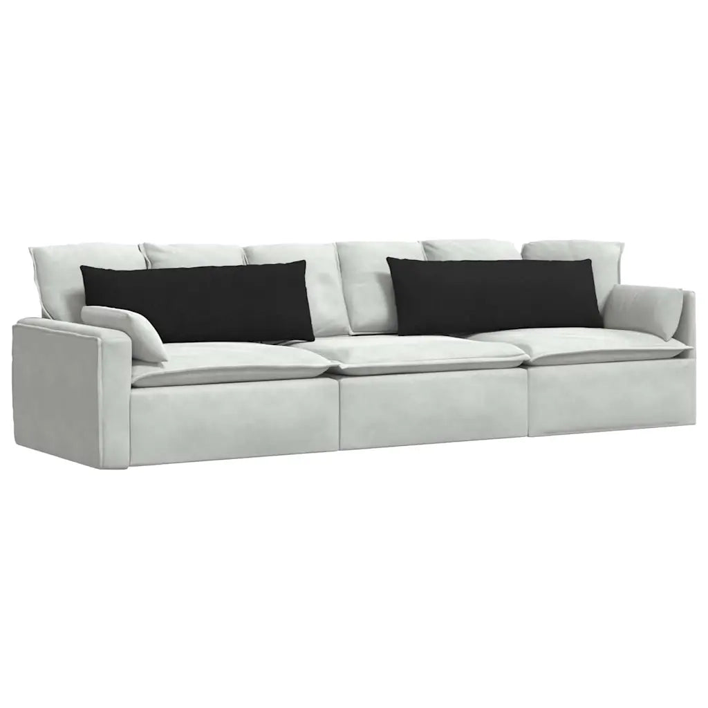 Cuscini da Divano 2 pz | Cuscini per sedie Nero 120 x 40 cm Tessuto
