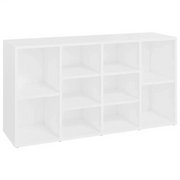 Scarpiera | Mobile per scarpe con Panchina Bianco 103x30x55 cm in Multistrato