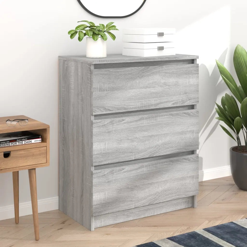 Credenza-Buffet-Armadio da cucina Grigio Sonoma 60x35x76 cm in Legno Multistrato