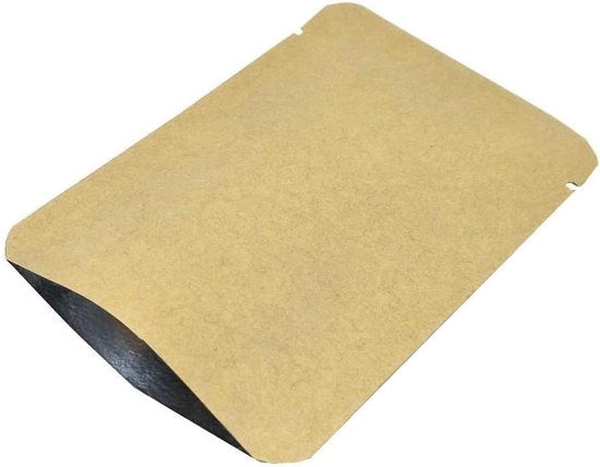 Sacchi di carta di cellulosa vuoti con chiusura a vuoto - conservazione alimentare - 100 pezzi - pellicola Mylar - impermeabile al calore - chiusura a strappo - 10x15 cm