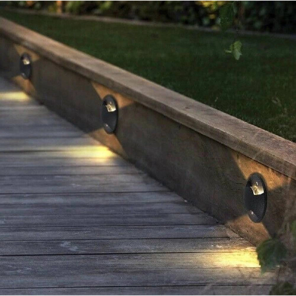 Trade Shop - Faretto Segnapassi Led Calpestabile Radente Luce Naturale Ip65 3w Doppio Fascio -