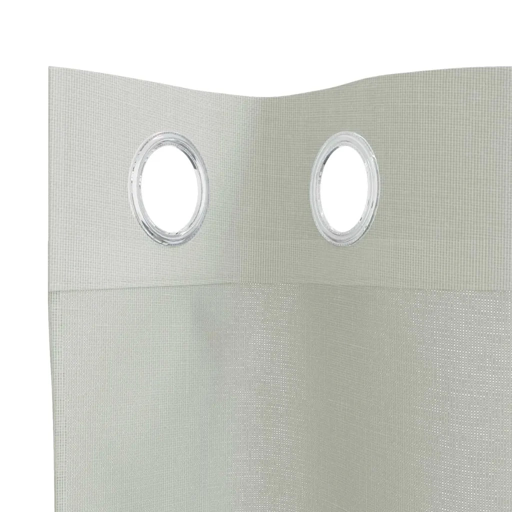 Tende in Voile con Occhielli 2 pz Grigio Chiaro 140x140 cm 4102107