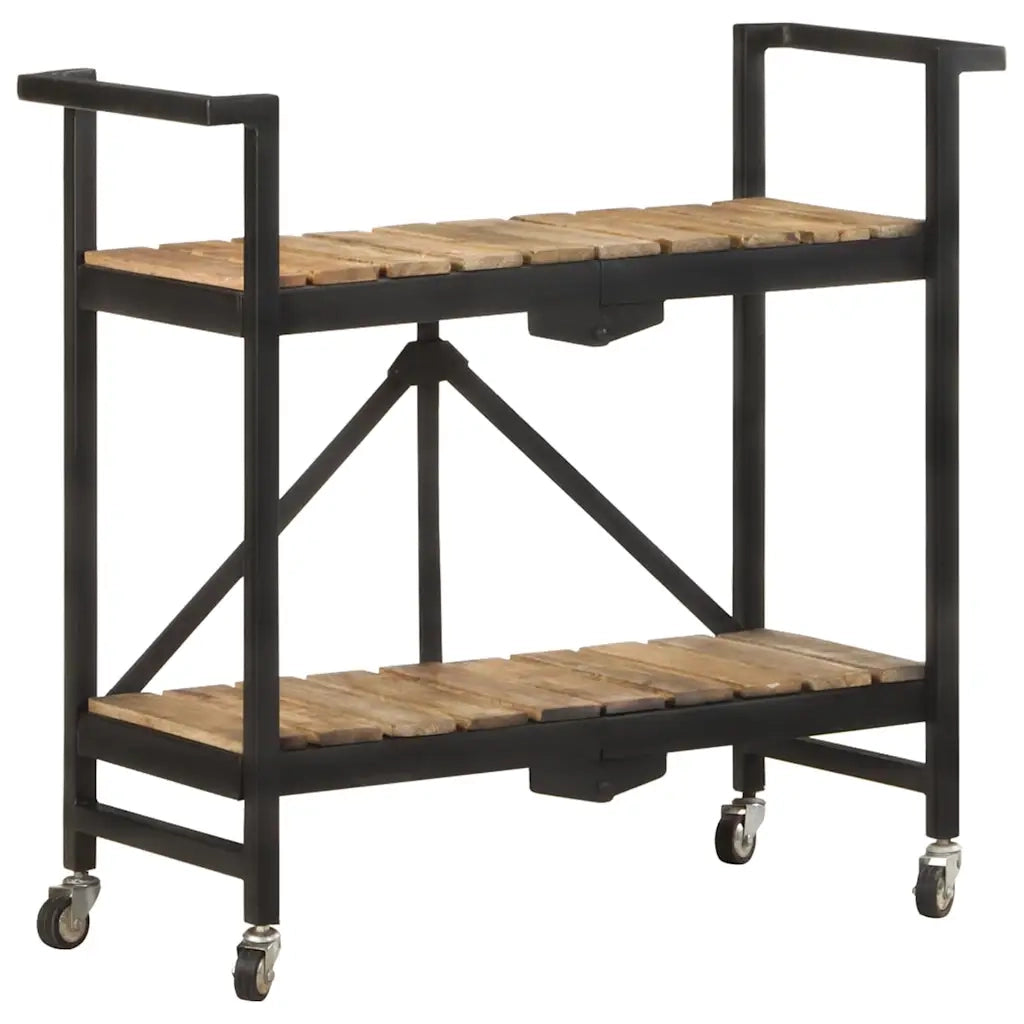 Carrello da Cucina 87x36x81 cm in Legno Massello di Mango 321710