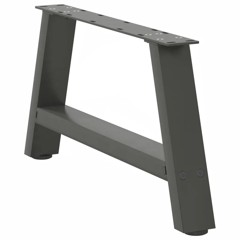 Gambe per Tavolino da Caffè a Forma di A 2 pz Antracite 60x(30-31) cm Acciaio 4012822