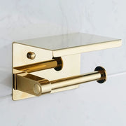 Supporto per carta igienica, 304 acciaio inossidabile, supporto per parete per decorazione alberghiera (oro)
