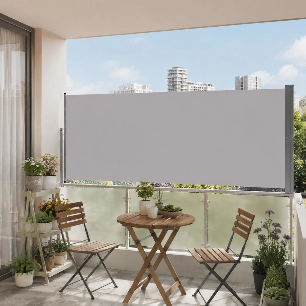 Retractable Side Awning 160x300 Cm Grey