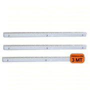 KIT CREMAGLIERA 30X12 3 MT M4 IN ACCIAIO ZINCATA ZINCATO X CANCELLO SCORREVOLE