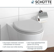 meccanismo di chiusura per WC - coperchio WC con chiusura rapida per una facile pulizia, coperchio WC in duroplasto