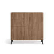 Scarpiera Herdasa effetto noce gambe grafite 87x90x27