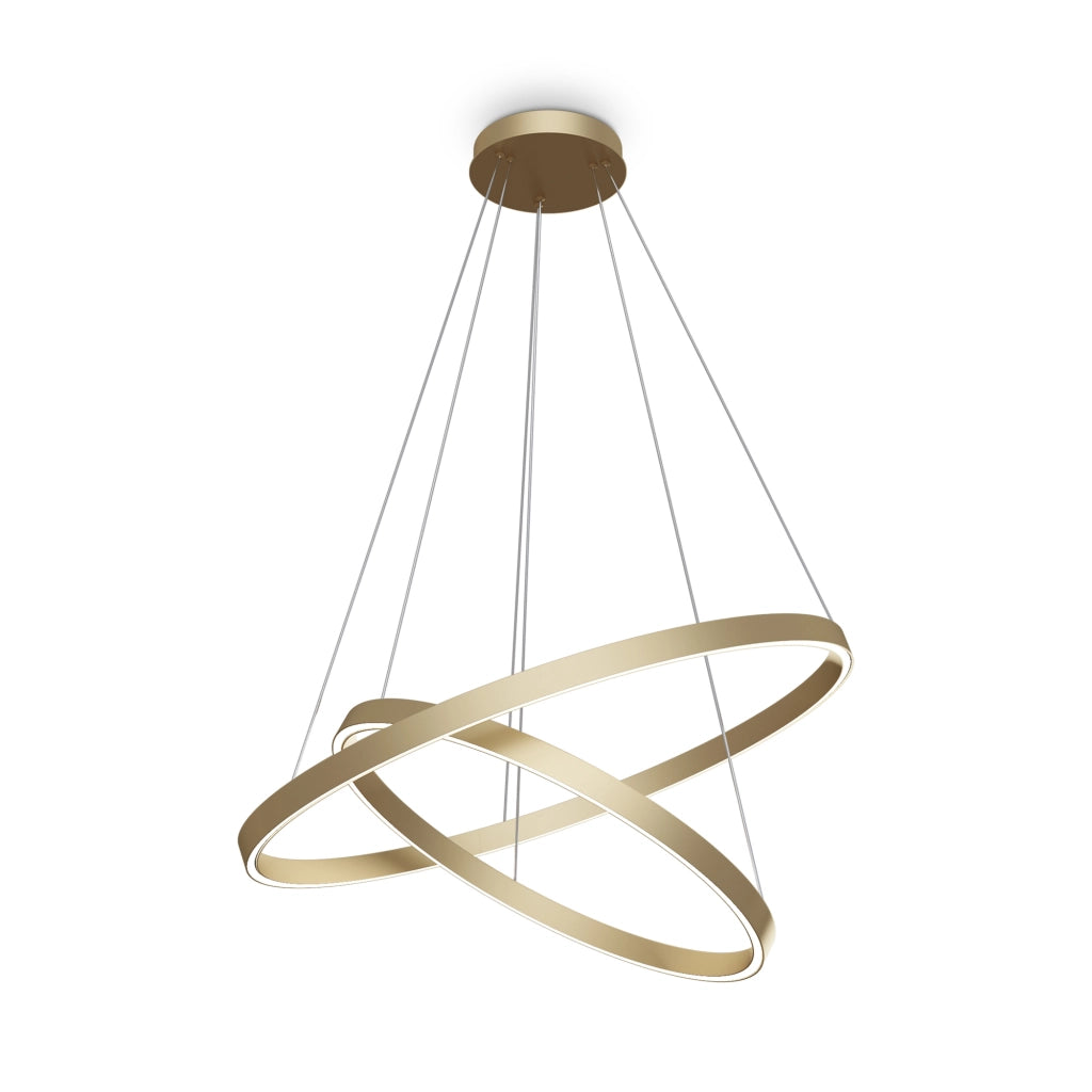 Maytoni Lampadario Moderno Rim 1 luce LED integrato ottone alluminio