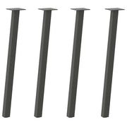 Gambe per tavolo consolle 4 pz | Piede del tavolo Antracite 72 cm Acciaio