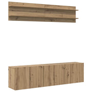 Unit¨¤ TV 6 pz | Armadietto TV | Mobile Porta TV rovere artigianale Legno multistrato