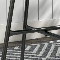 Tavolino Basso Rotondo da Giardino in Resina Effetto Rattan, Metallo e Piano in Vetro Temperato, Ø 50 x 50H cm, Blu