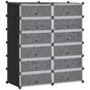 Scarpiere 12 Box ¨C zephmum ¨C Nero Bianco Plastica