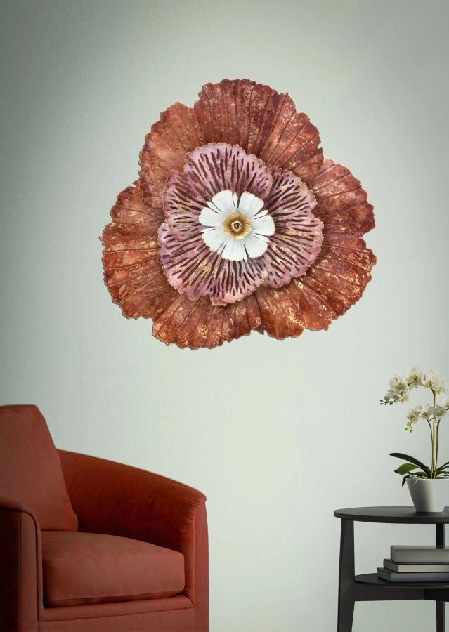 Pannello Bunga 73,5x11x72 cm in Ferro Multicolor
