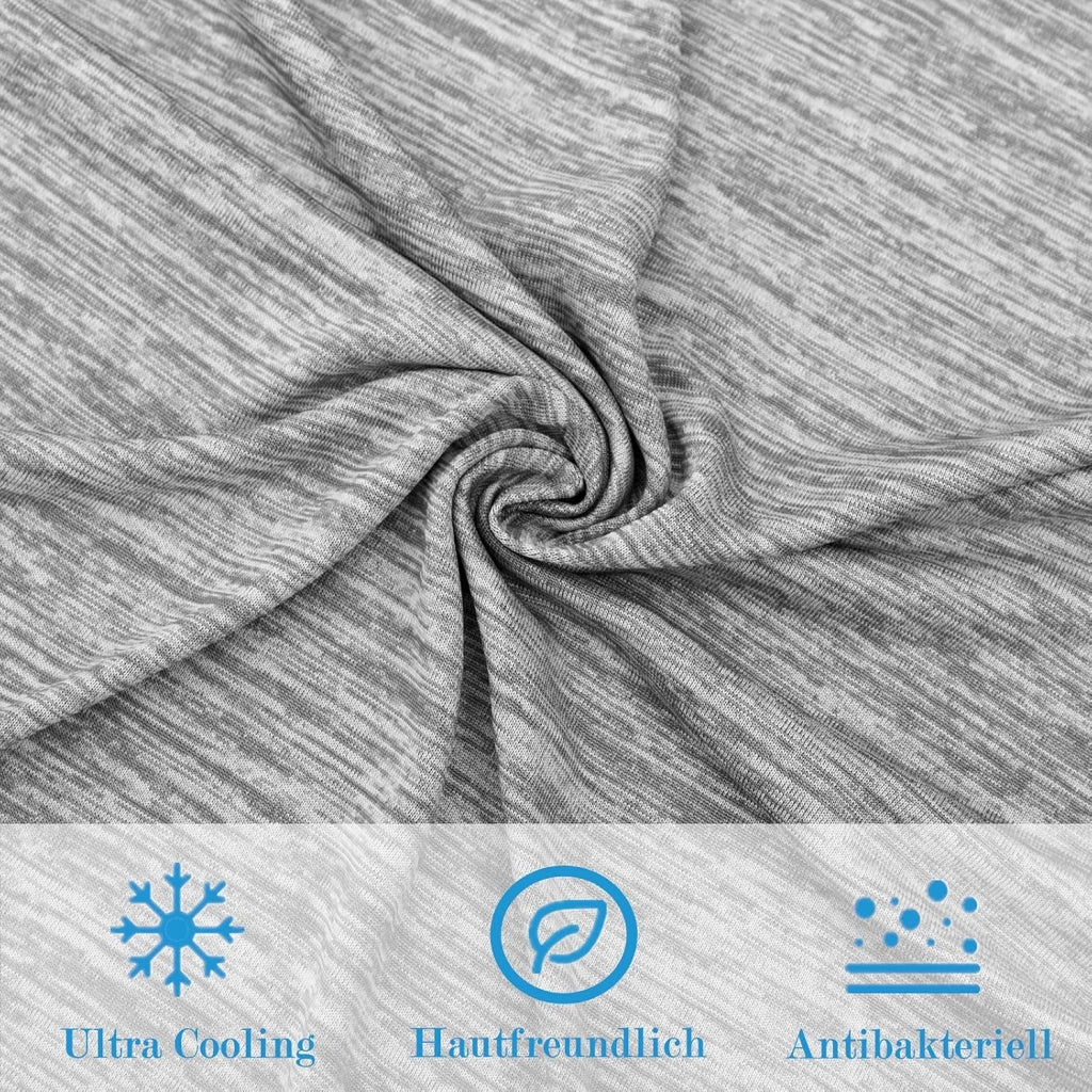 Coperta Estiva Coperta Refrigerante fibra superfine Rinfrecante in Tessuto Arc-Chill Fibre di Raffreddamento Antiallergenico Traspirante per Letto Divano, 220 x 240cm Grigio