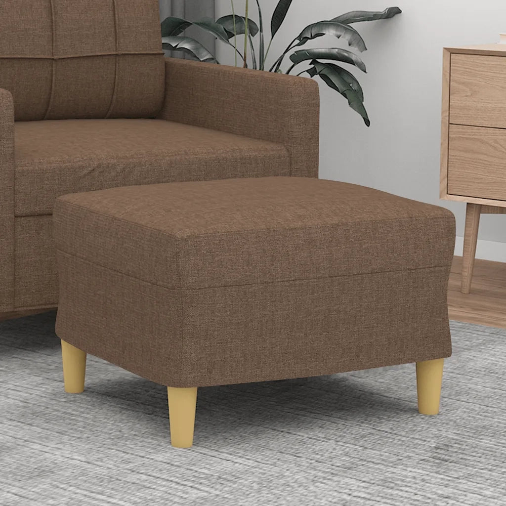 Poggiapiedi Marrone 60x50x41 cm in Tessuto cod mxl 67312
