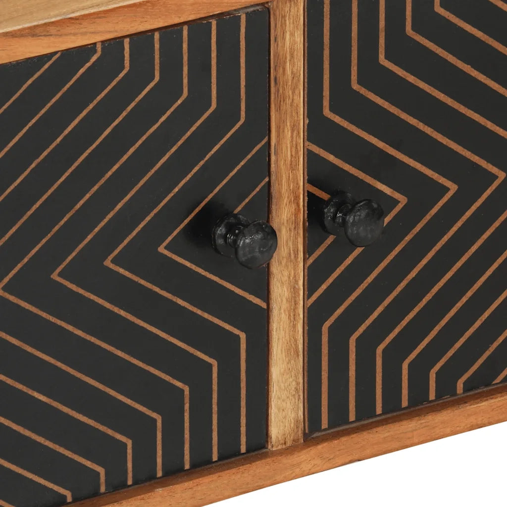 Mobile Porta TV 112x30x40 cm in Legno Massello di Acacia