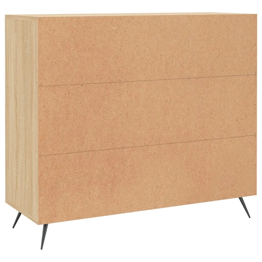 Credenza | Madia | Buffet da pranzo | Armadio da pranzo Rovere Sonoma 90x34x80 cm in Legno Multistrato