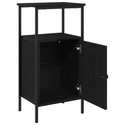 Set di 2 Comodini | Armadio da Notte | Mobiletto da notte Rovere Nero 41 x 31 x 80 cm