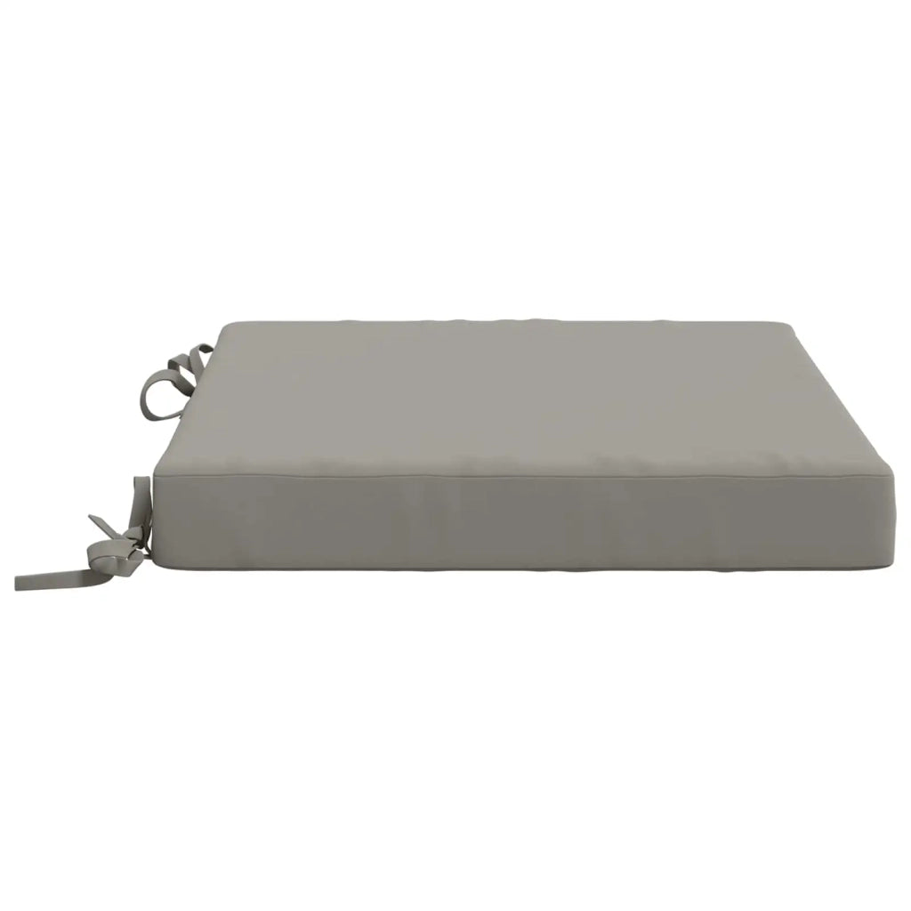 Cuscini per Sedia in 4 Pezzi SOEST 4 pz 100% Poliestere Grigio 944401