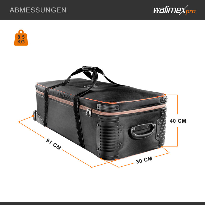 Borsone trolley fotografico M, 970 x 430 x 290 mm Borsa per accessori fotocamere attrezzatura studi fotografici foto video