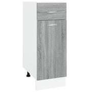 Mobiletto con cassetti inferiori per riporre oggetti 30 x 46 x 81,5 cm stile moderno cucina legno composito grigio Sonoma 02_0048188