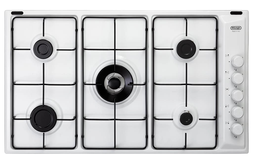 De’Longhi FLB 59 DD piano cottura Bianco Da incasso 86 cm Gas 5 Fornello(i)