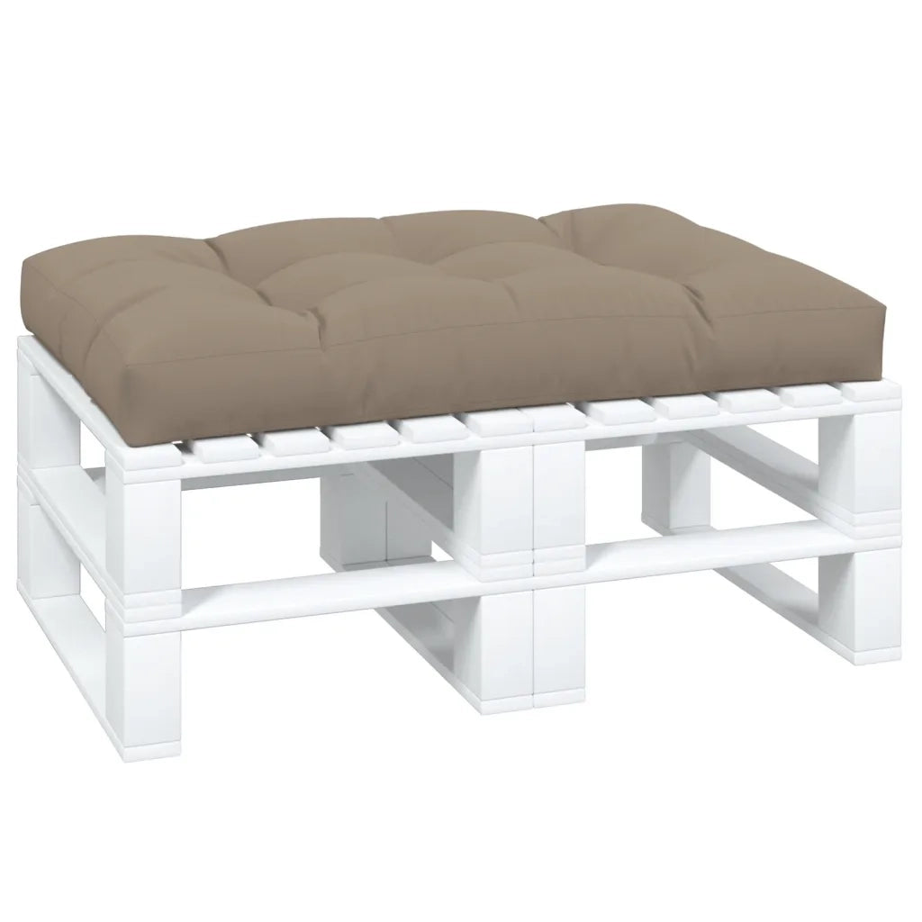 vidaXL Cuscino per Pallet Tortora 120x80x12 cm in Tessuto