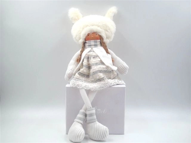 Bambola in Stoffa decorazioni natalizie casa soggiorno camera letto Bianco