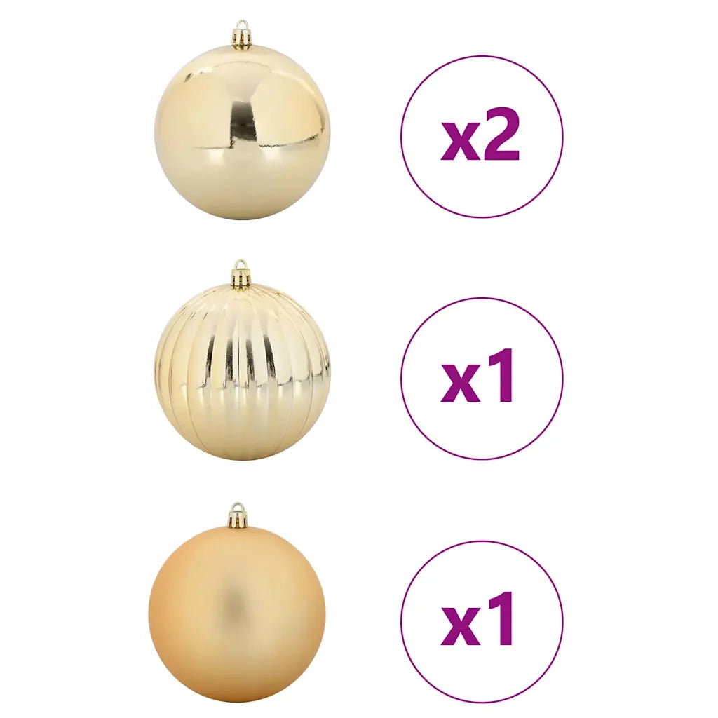 Set di palline di Natale XXL 4 pz Oro Plastica CFW9824502