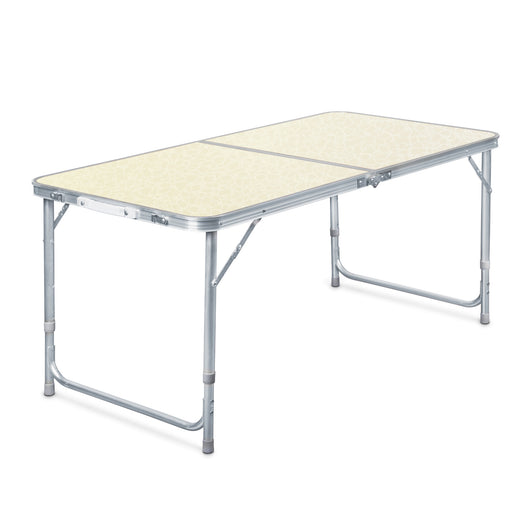 Toboli Tavolo da campeggio pieghevole 120x60x70cm altezza 54/61/70cm portatile e multiuso