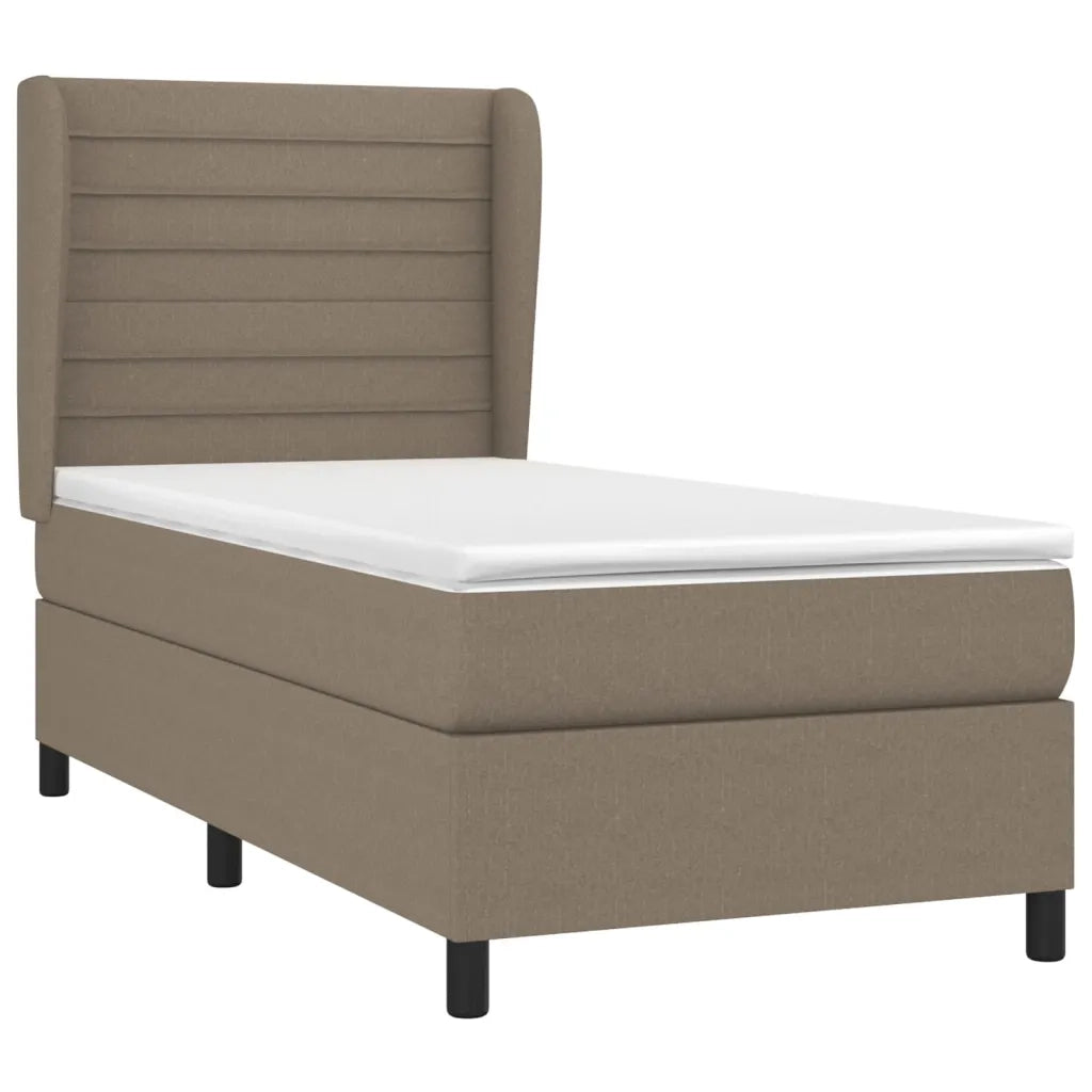 Giroletto a Molle con Materasso Tortora 100x200 cm in Tessuto 3128025