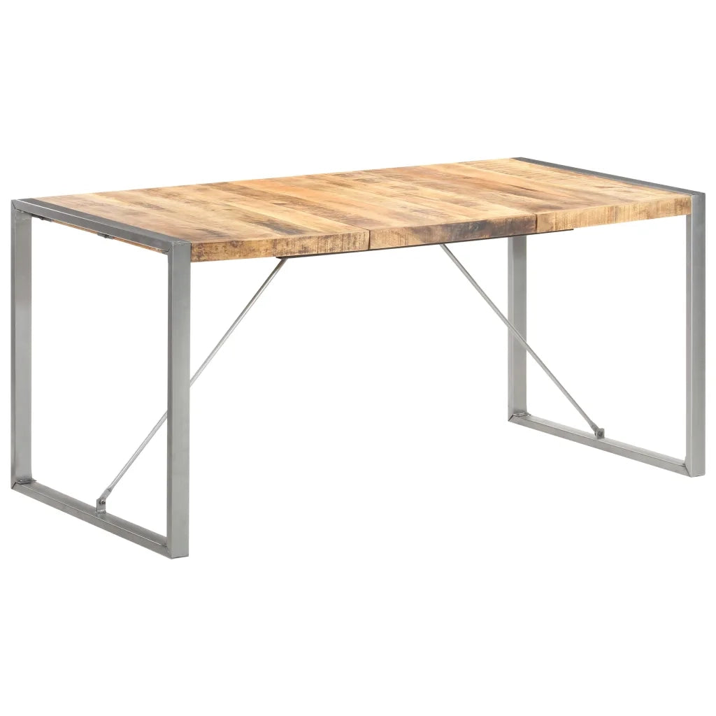 Tavolo da Pranzo 160x80x75 cm in Legno Massello di Mango