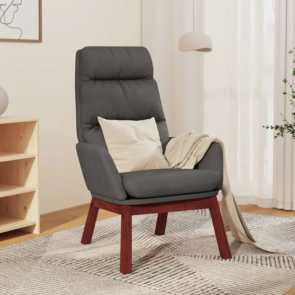 Poltrona Relax Grigio Scuro in Tessuto 341160