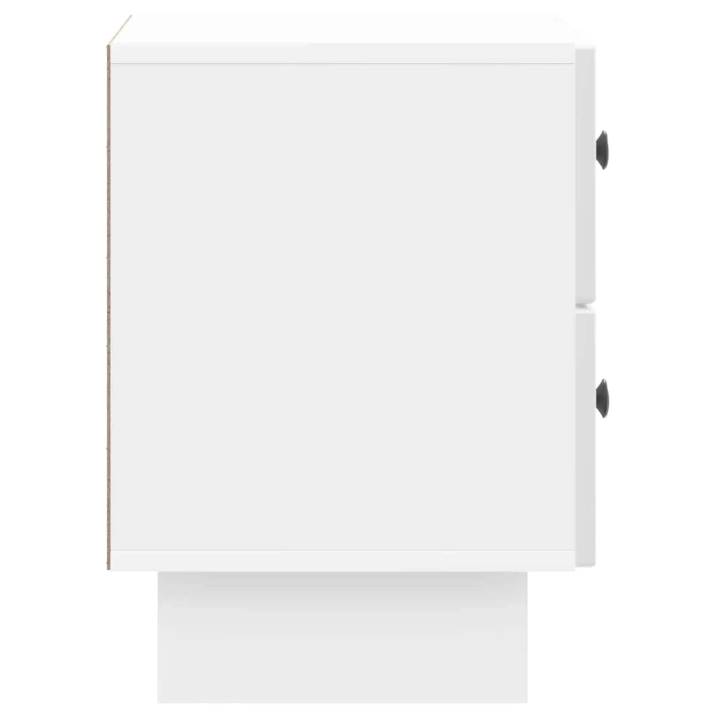 Armadio da Notte con cassetto Bianco Lucido 43 x 34,5 x 47,5 cm 893843