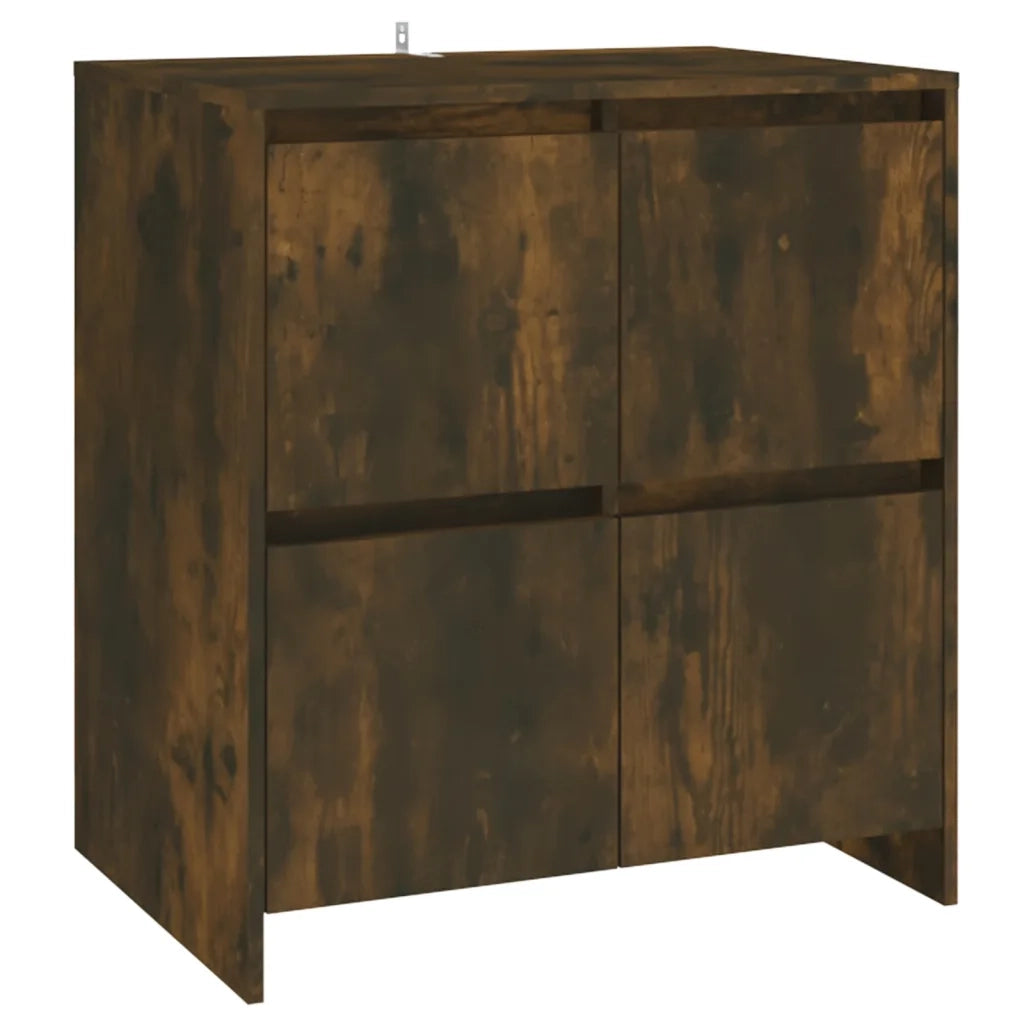 Credenze 3 pz Rovere Fumo in Legno Multistrato cod mxl 20863