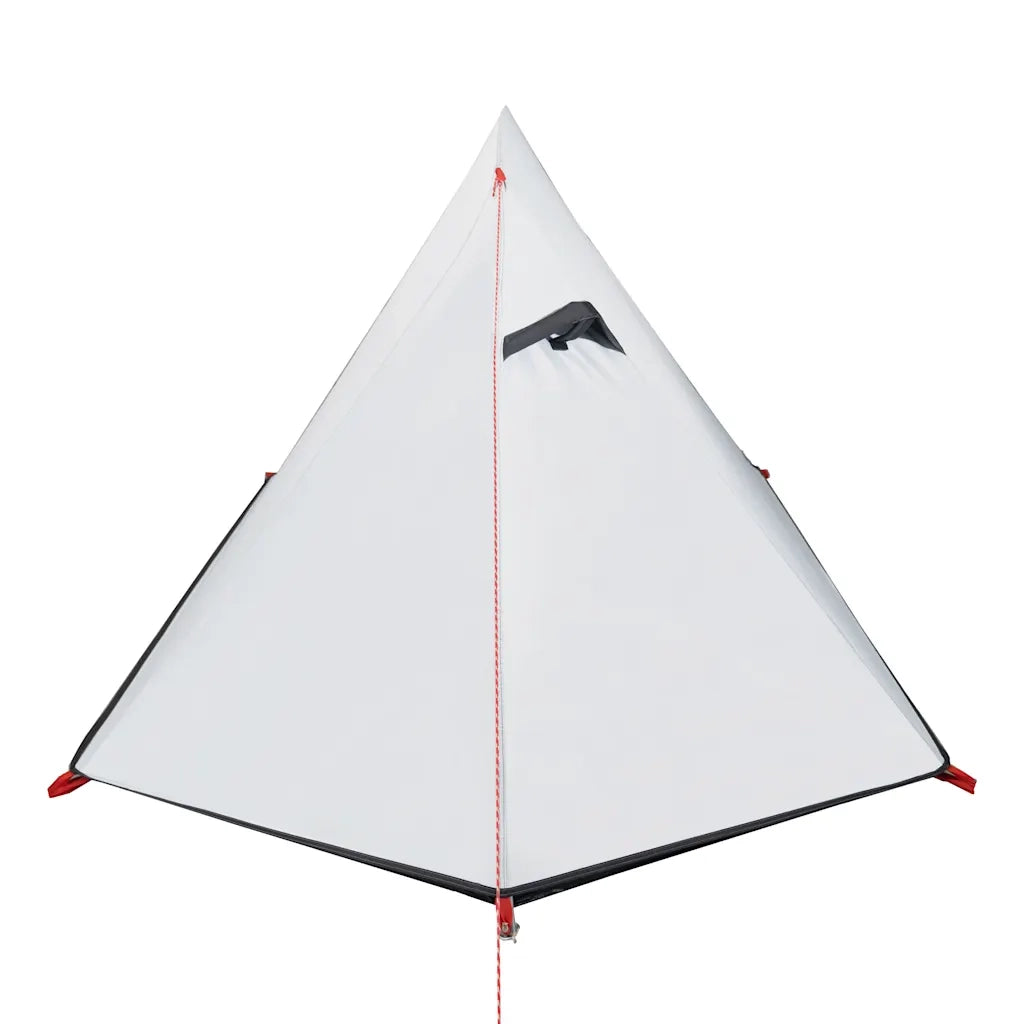 Tenda Campeggio a Cupola 2 Persone Bianca Tessuto Impermeabile 94322