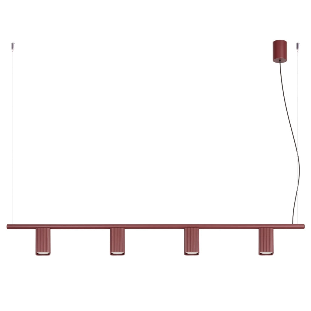 Lampadario RAYO 4 bordeaux