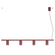 Lampadario RAYO 4 bordeaux