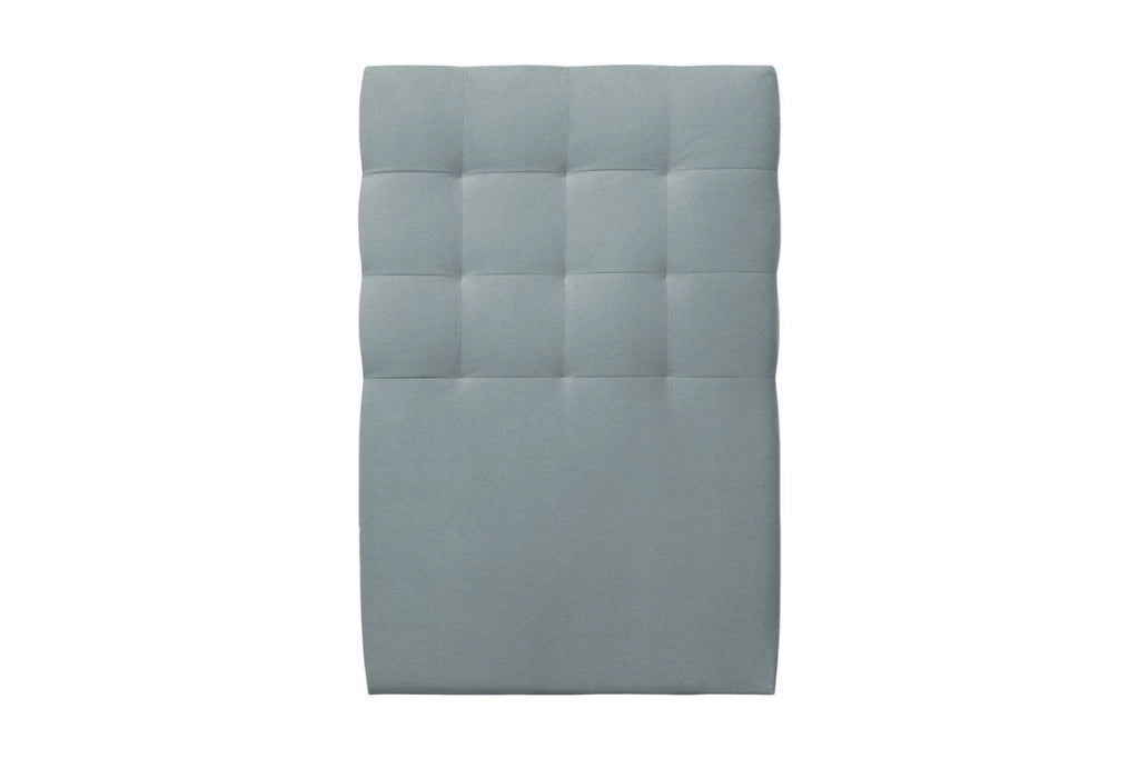 Testiera in tessuto velluto grigio blu imbottita L90 cm
