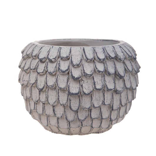 Contenitore Decorativo con Decorazione in Rilievo Ø 24 cm