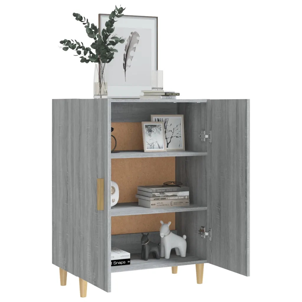 Credenza-Buffet-Armadio da cucina Grigio Sonoma 70x34x90 cm in Legno Multistrato 639684