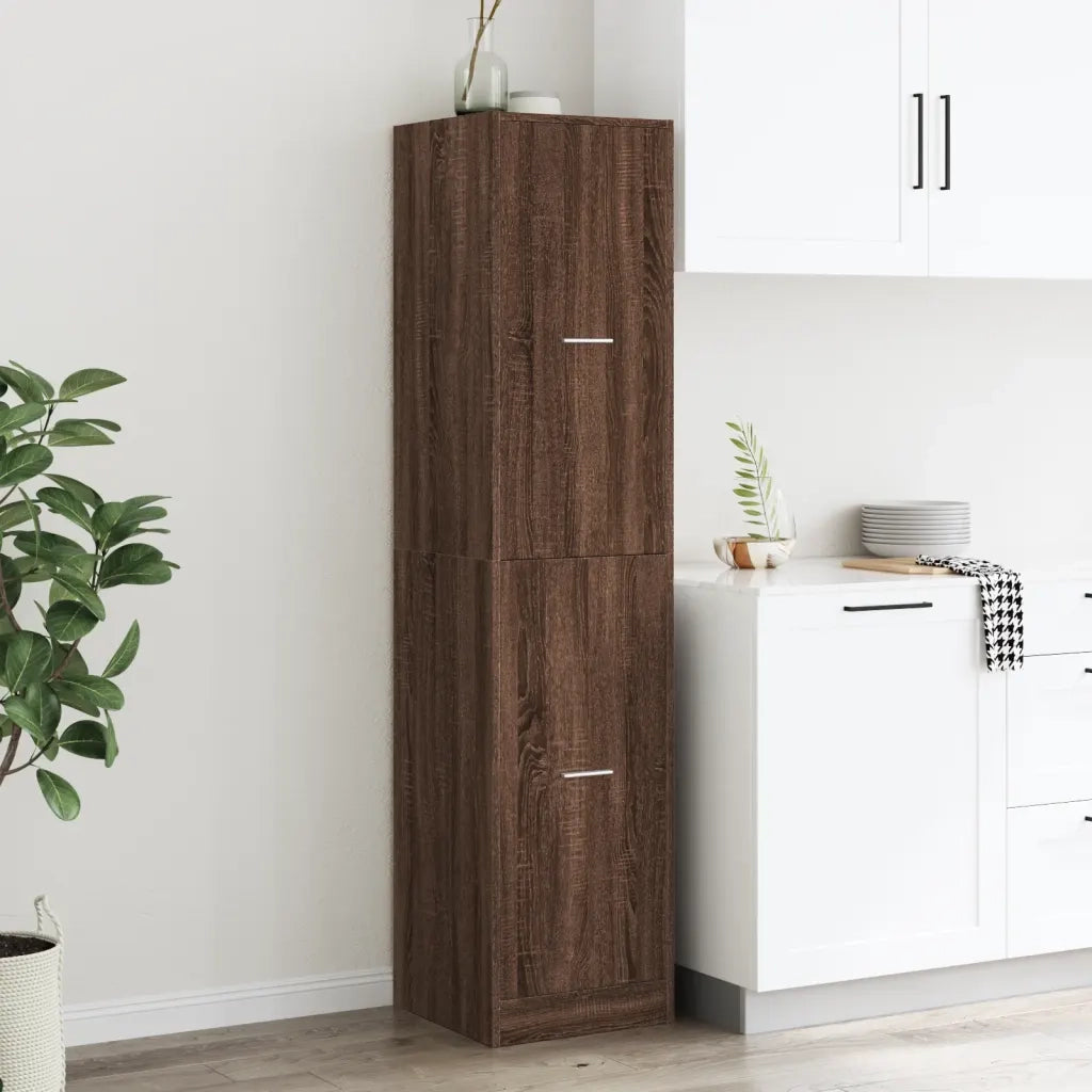 Armadietto da Farmacia Rovere Marrone 40x41x174,5 cm Truciolato 3309651