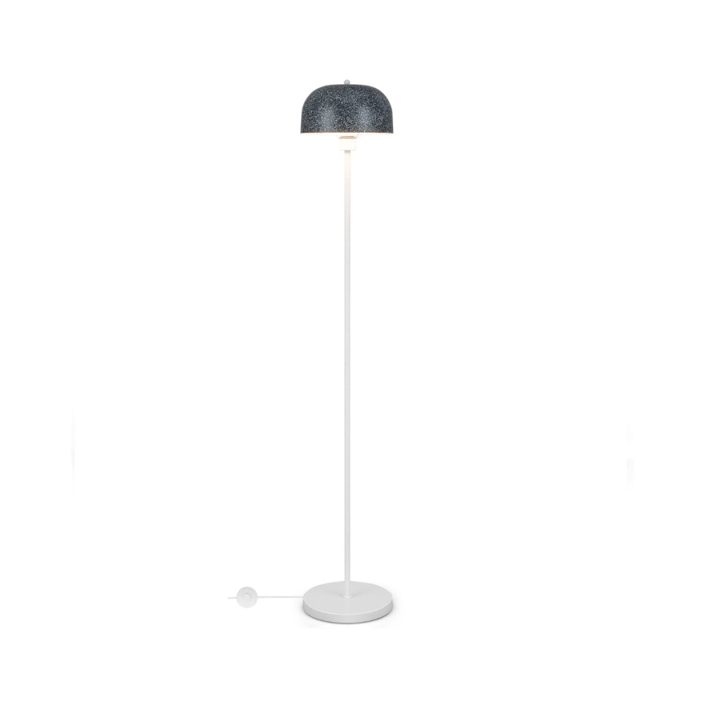 Lampada da terra con paralume e interruttore a pedale, Lampada a stelo moderna per camera da letto e soggiorno