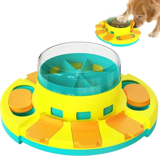 Giocattolo interattivo per cani - giochi educativi con caramelle - ritarda il pasto e allevia la noia - progetto sostenibile e masticabile - promuove lo sviluppo intellettivo