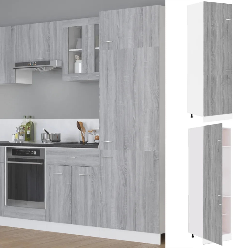 Armadio per Frigo “Lyon” Grigio Sonoma 60x57x207 cm