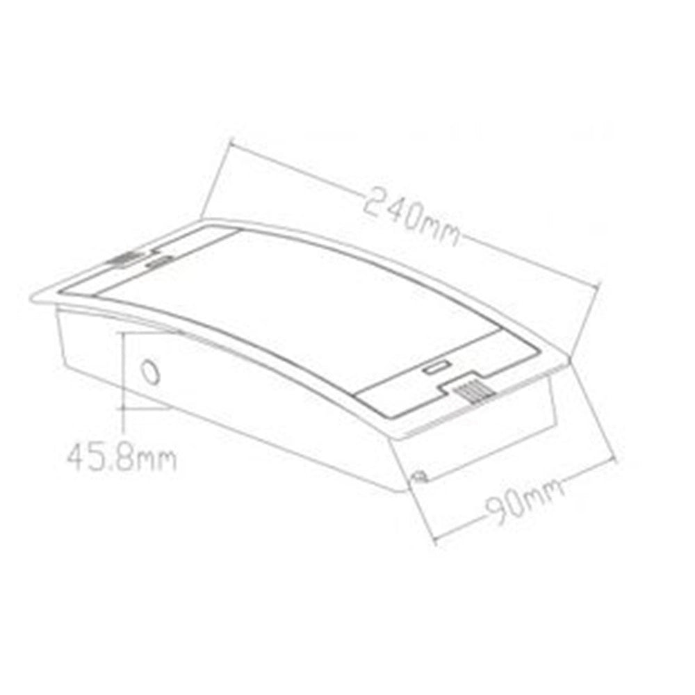 Trade Shop - Lampada Led Di Emergenza Da Esterno Interno Anti Blackout 1.5w Ip65 Luce 6500k Lt-49312 -