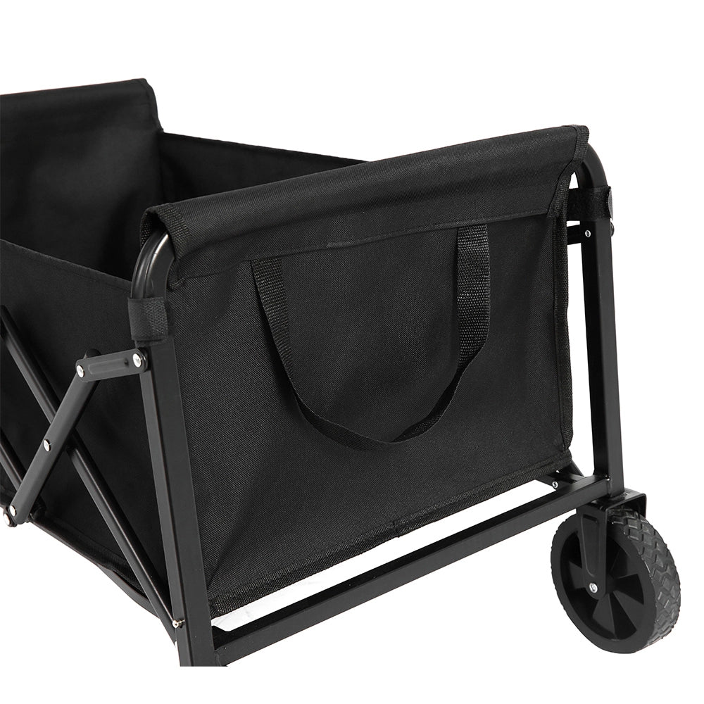 Carrello da spiaggia pieghevole - Xylo - Leggero e portatile, grande capacit??, ruote, resistente - Nero