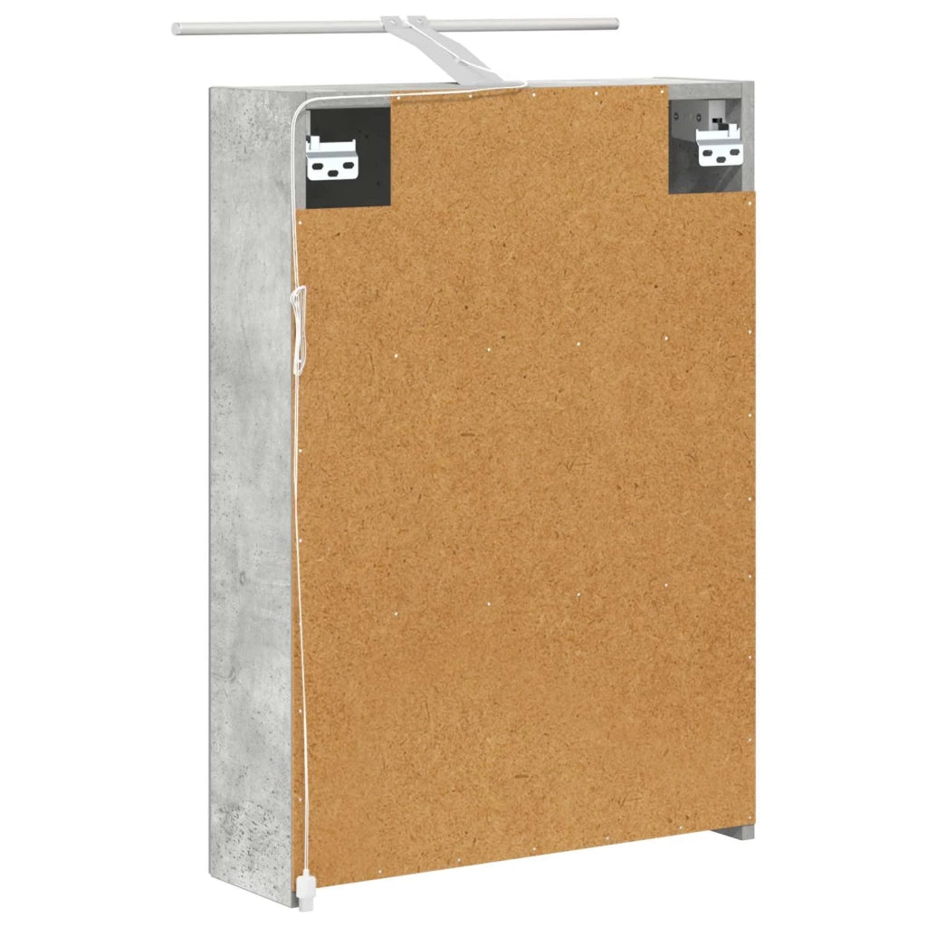 Mobiletto per specchio da bagno con lo scaffale Grigio cemento